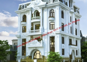 THIẾT KẾ BIỆT THỰ 5 TẦNG 2 MẶT TIỀN