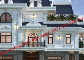 THIẾT KẾ BIỆT THỰ 2 MẶT TIỀN TÂN CỔ ĐIỂN