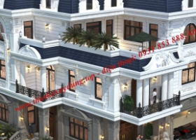 THIẾT KẾ BIỆT THỰ 2 MẶT TIỀN TÂN CỔ ĐIỂN