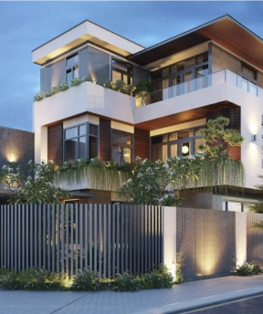 Chiêm ngưỡng thiết kế nhà phố 2 mặt tiền hiện đại đẹp mê ly