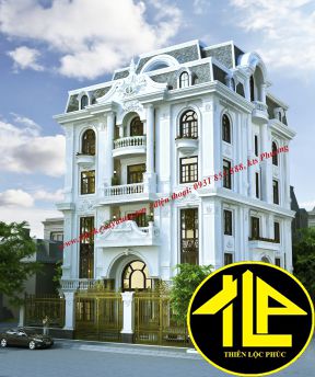 THIẾT KẾ BIỆT THỰ 5 TẦNG 2 MẶT TIỀN